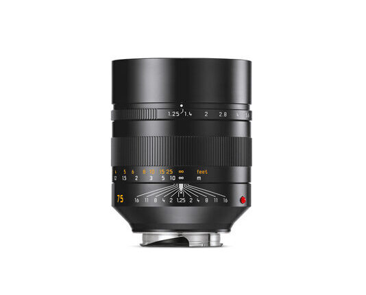 Leica Noctilux-M 75mm F1.25 ASPH. schwarz eloxiert